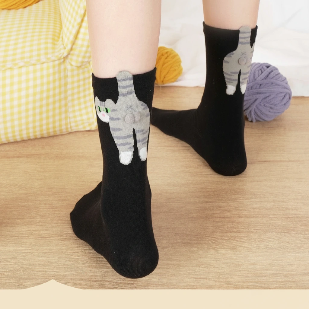 JJJPET 3D Pipi Cat Socks - Limited Edition - Image 6