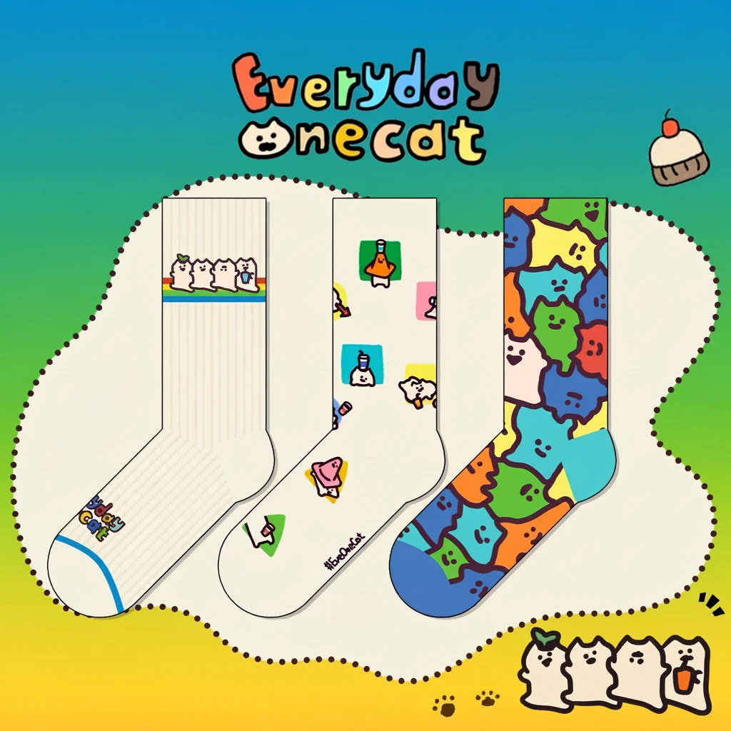 JJJPET EveOneCat Series Colorful Socks Limited Series - Image 5
