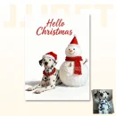 Customized Snowman-Themed Christmas Pet Portraits