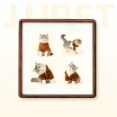 Customizable Pet Photo Frame - Autumn Theme - Multi-Opening Display