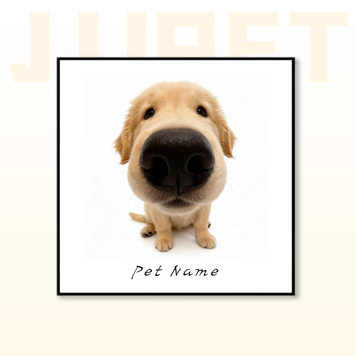 Custom Pet Portrait Canvas – Funny Big Head Caricature Art