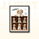 Custom Pet Portrait Cardboard Box Theme for Dogs & Cats