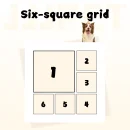 Personalized Pet Birthday Photo Frame - Multi-Opening Collage Display - Six