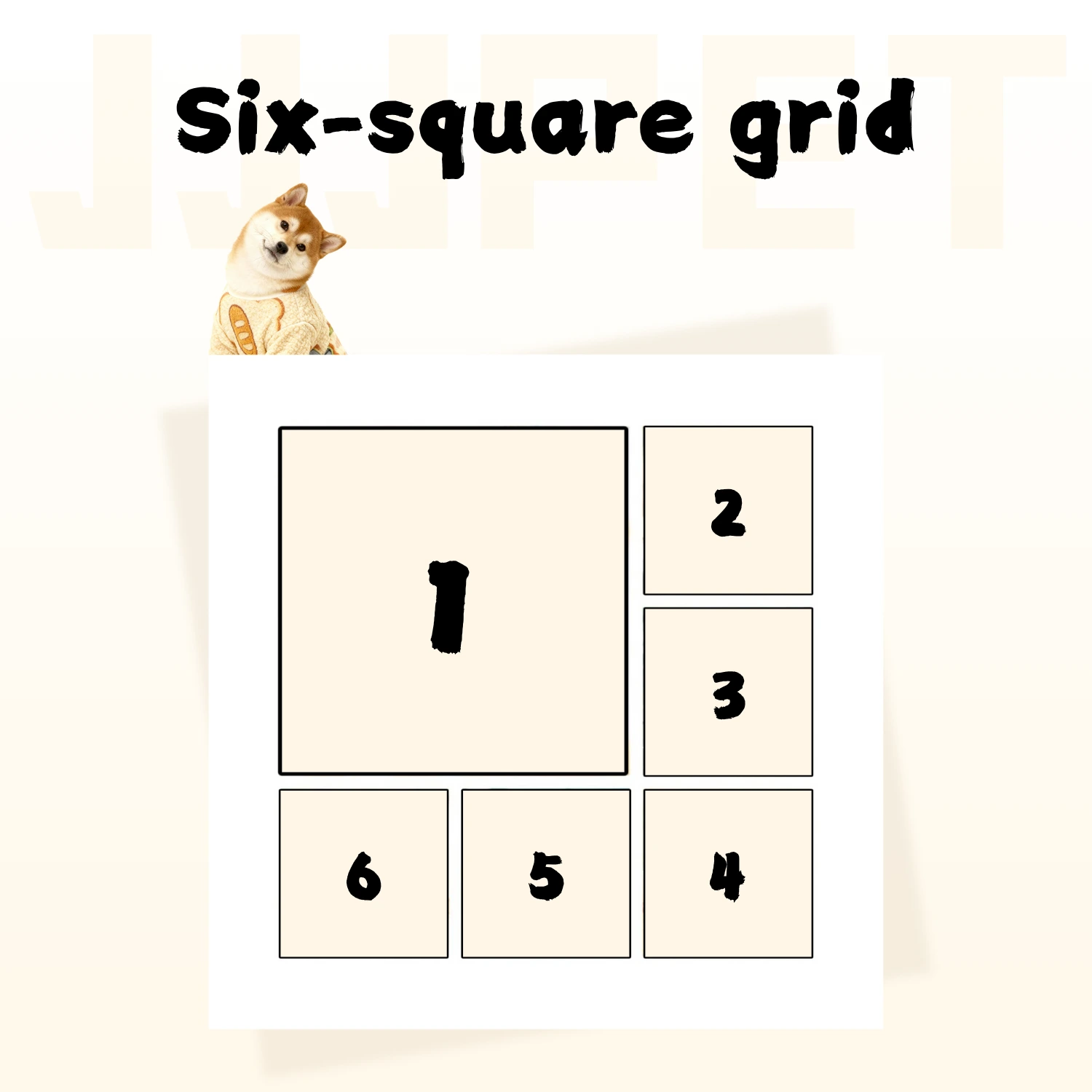 Customized Pet Photo Grid Frame - Toast Bread Theme - Image 7