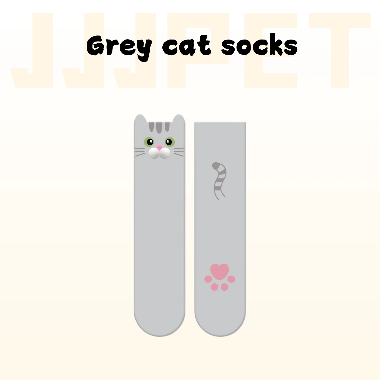 JJJPET 3D Pouting Cat Socks – Limited Edition - Image 2