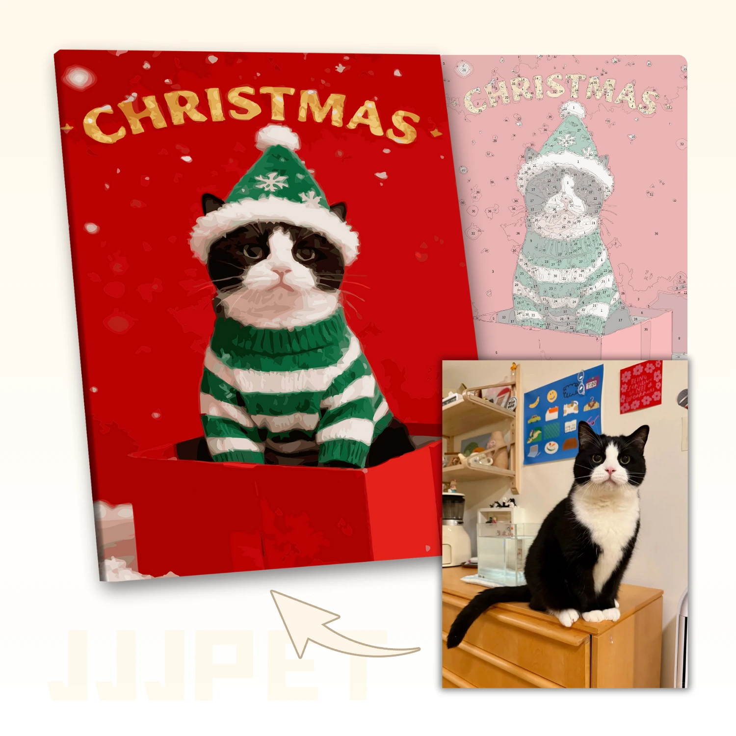 Christmas Theme - Custom Pet Paint by Numbers - Image 2