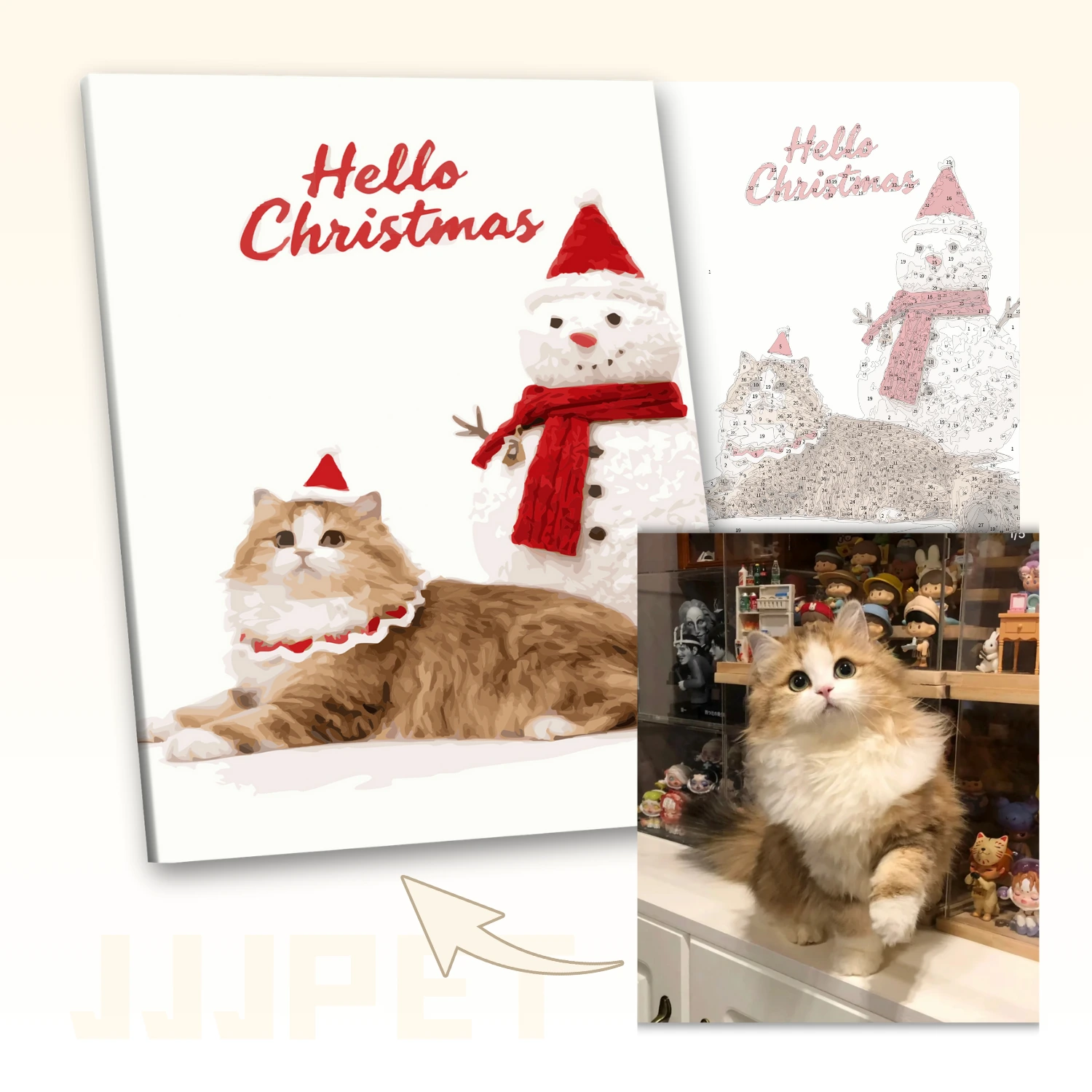 Customized Snowman - Custom Pet Paint by Numbers - Image 2