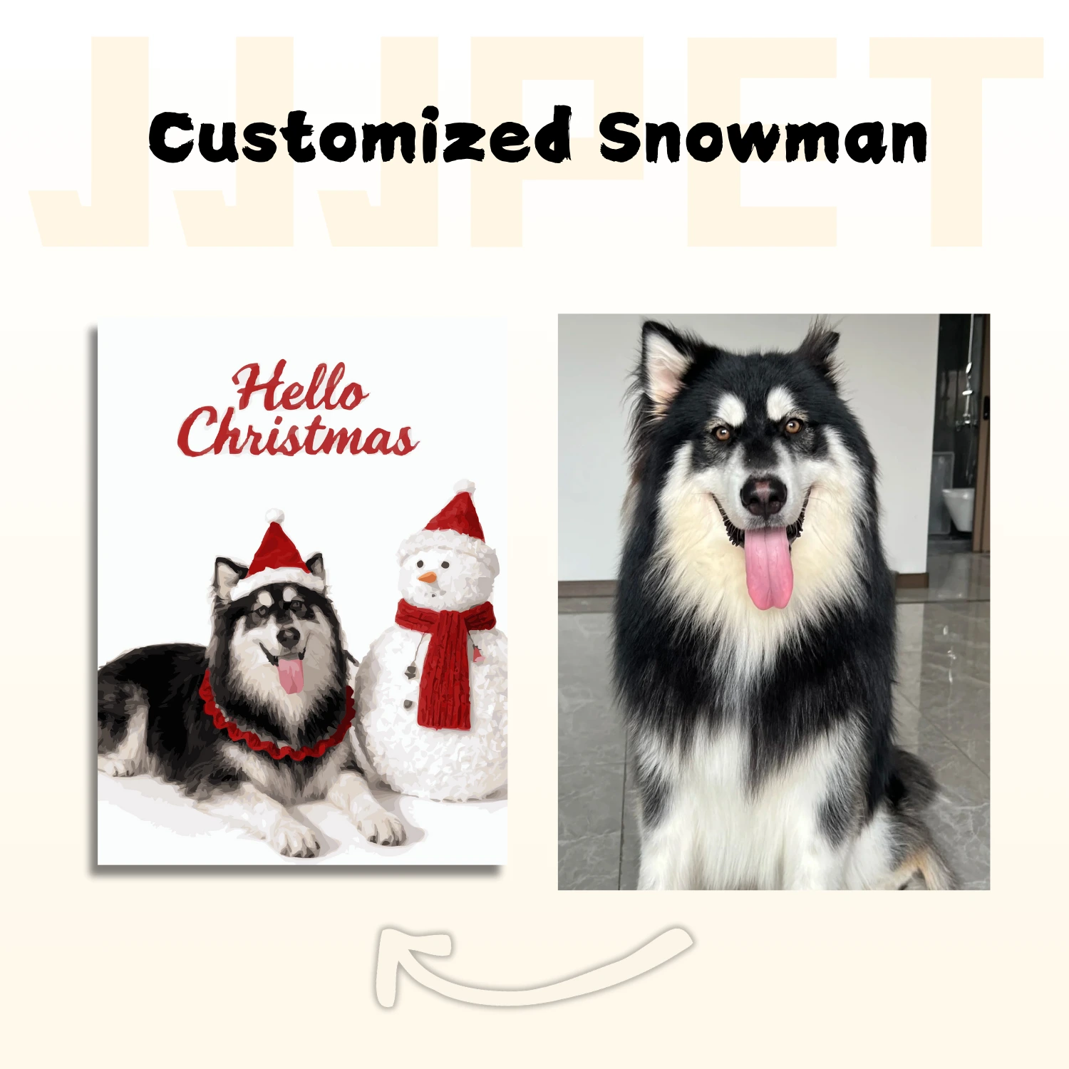 Customized Snowman - Custom Pet Paint by Numbers - Image 3