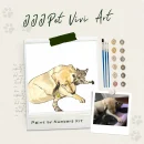 paint your derpy pet custom diy paint by numbers art kit