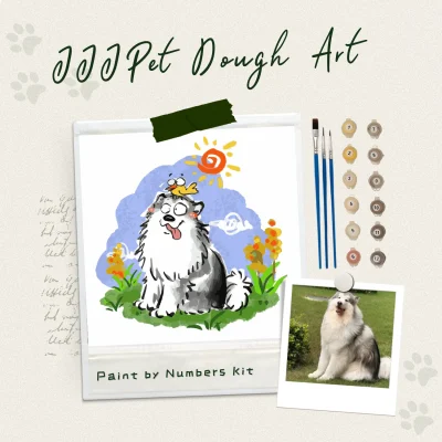 paint your goofy pet custom paint by numbers art kit (copy)