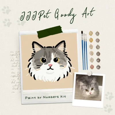 custom derpy pet paint by numbers diy portrait kit