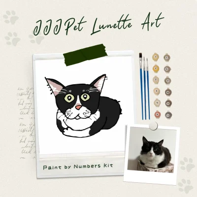 custom derpy pet paint by numbers diy portrait kit (copy)