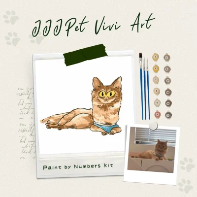 paint your derpy pet custom diy paint by numbers art kit (copy)