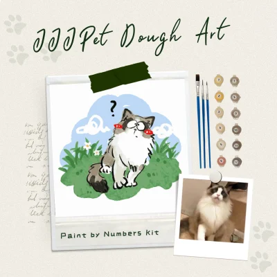 paint your goofy pet custom paint by numbers art kit (copy)